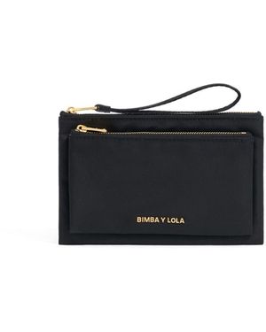 Bimba Y Lola Logo-Print Wallet - Black