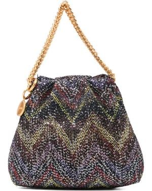 Missoni Chevron Chain-Strap Mini Bag - Black