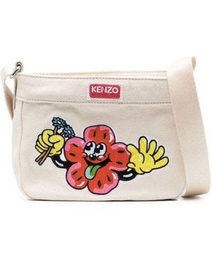 KENZO Boke Flower Signature Print Bag - White