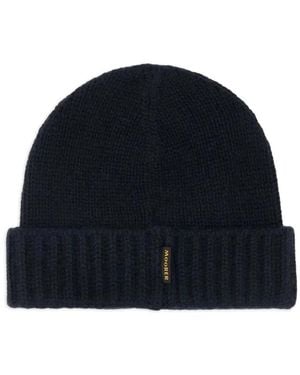 Moorer Cashmere Beanie Hat - Blue
