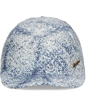 Borsalino Timothee Denim-Effect Baseball Cap - Blue