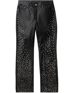 Who Decides War Stud-Embellished Pants - Black