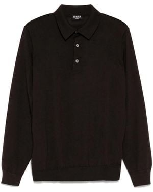ZEGNA Cashseta ポロシャツ - ブラック