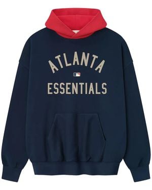 Fear Of God X Mlb Braves Hoodie - Blue
