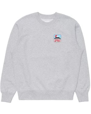 Edwin Ribbed Patch Sweatshirt - White