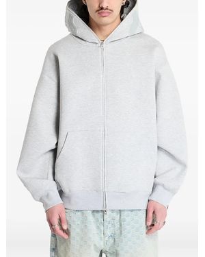 A Bathing Ape Shark-Pattern Full Zip Hoodie - White