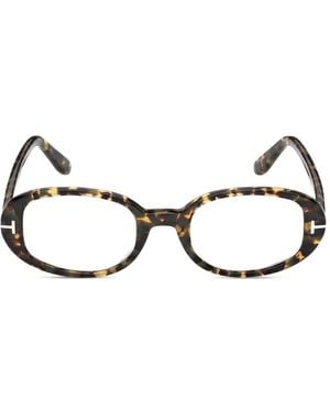 Tom Ford Iggy Oval-Frame Sunglasses - Natural