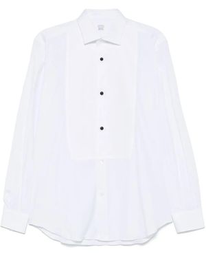 Mazzarelli Smocking Shirt - White