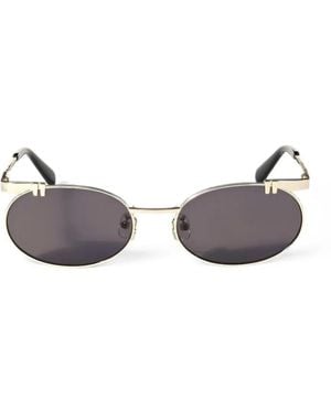 Off-White c/o Virgil Abloh Round-Frame Sunglasses - Metallic