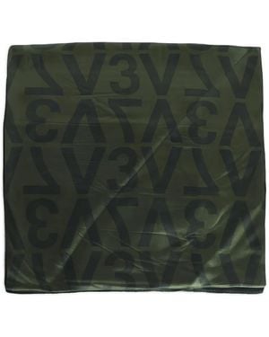 V73 Logo-Pattern Scarf - Green