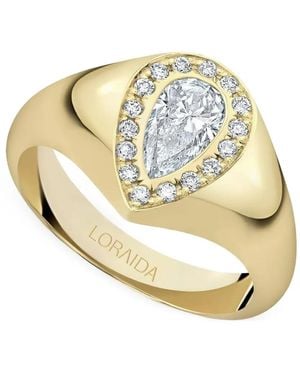 Loraida Vortex Diamond Ring - Metallic