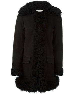 Saint Laurent Afghan Coat - Black