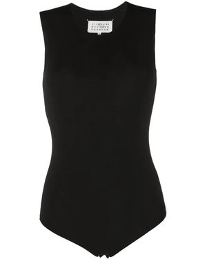 Maison Margiela Maison Margiela Viscose Bodysuit - Black
