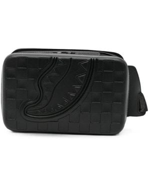 Sprayground Shark Mouth Schultertasche Mit Prägung - Schwarz