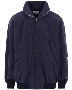 Hed Mayner Zip-Up Padded Jacket - Blue