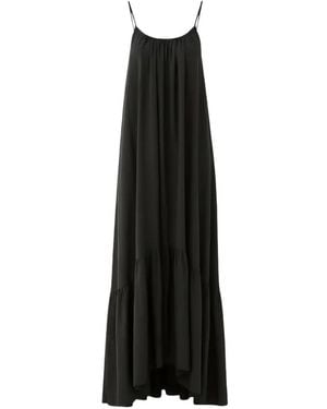 ELEH Robe-Nuisette Longue À Volants - Black