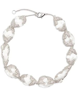 Alexis Silverlake Crystal-Embellished Necklace - White