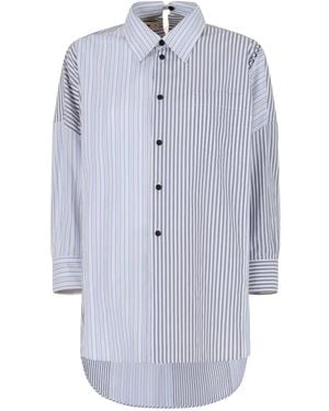 Marni Striped Cotton Shirt - Blue