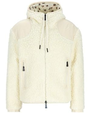 Moncler Reversible Floral-Print Puffer Jacket - Natural