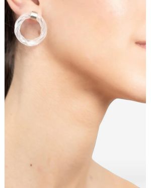 Salvárea Remolino Glass Earrings - Natural