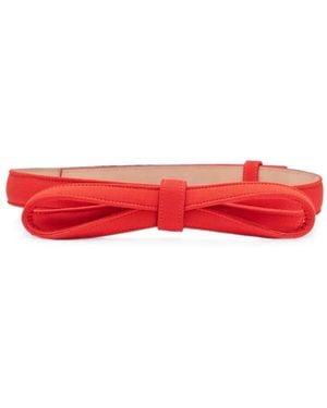 Carolina Herrera Bow-Detail Belt - Red