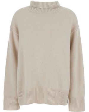 Soft Goat Cashmere Jumper - Natural