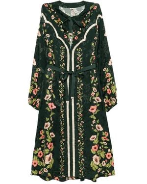 Agua Bendita Zircon Mosquetero Kleid - Grün