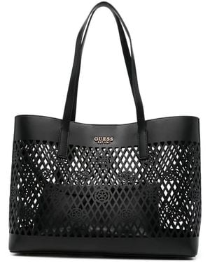 Guess Letty Logo Tote Bag - Black