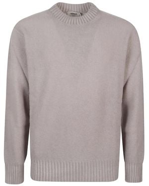 Altea Ribbed-Hem Wool Sweater - Grey