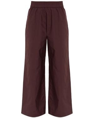 Samsøe & Samsøe Sajulio Elasticated-Waist Wide-Leg Pants - Purple