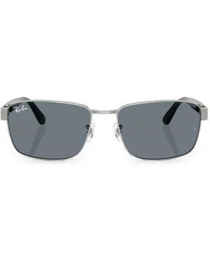 Ray-Ban Rectangle-Frame Sunglasses - Grey