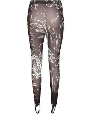 VAQUERA Rhinestuds Legging - Grey