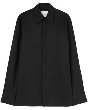 Jil Sander Twill Shirt - Black