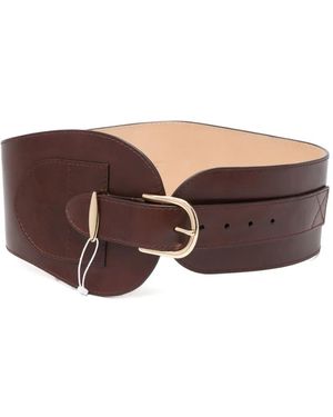 Zimmermann Buckled Leather Belt - Brown
