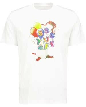 SSSTUFFF Present Graphic-Print T-Shirt - White