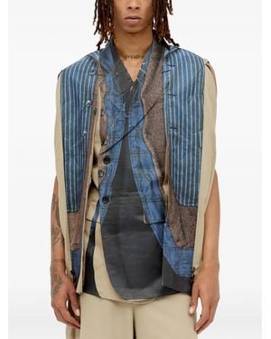 Comme des Garçons Sleeveless Shirt Jacket - Blue