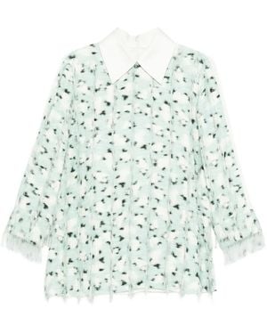Jil Sander フリンジ トップ - ブルー