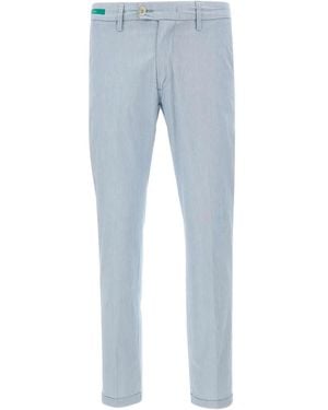 Re-hash Logo-Patch Chinos - Blue
