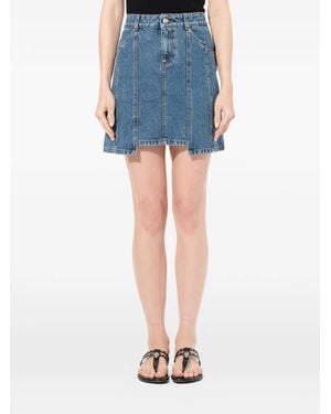 McQueen Denim Mini Skirt - Blue