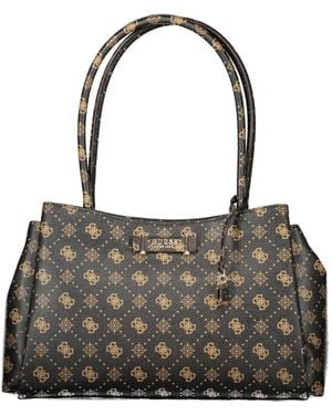 Guess Carrie Quattro G Girlfriend Carryall Tote Bag - Grey