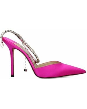 Jimmy Choo Saeda Crystal-Embellished Pumps - Pink
