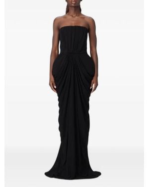 Stella McCartney Draped Strapless Gown - Black