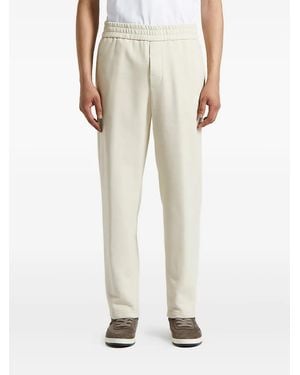 Peserico Elasticated-Waist Logo Track Pants - Natural