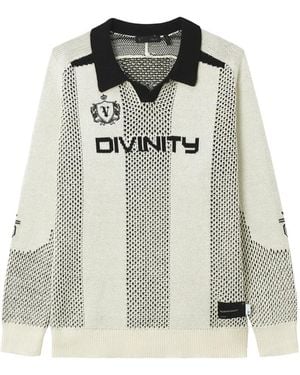 FIVE CM Maglione A Righe - Bianco