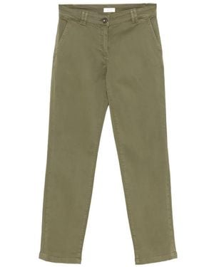 Liu Jo Logo-Embroidered Cropped Pants - Green