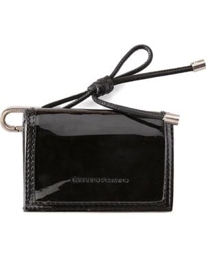 Ermanno Scervino Portemonnaie aus Lackleder - Schwarz