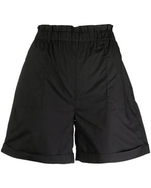 Woolrich Gathered-Waist Shorts - Black