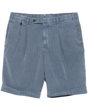 PT Torino Pleated Shorts - Blue