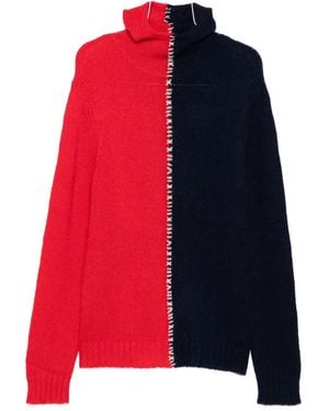 Charles Jeffrey Roll-Neck Jumper - Red
