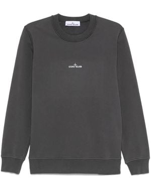 Stone Island ロゴ スウェットシャツ - グレー